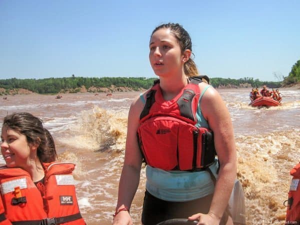 Kayli Gault river guide at Tidal Bore Rafting
