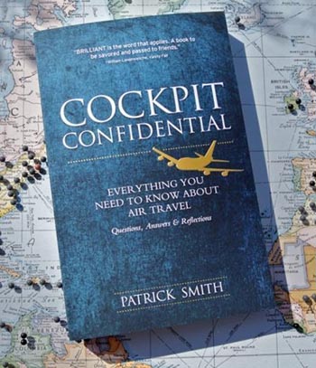 The cover of Cockpit Confidential by Patrick Smith. Airplanes are rated.