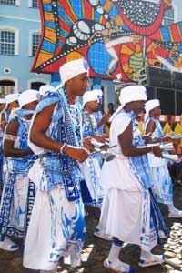 Beyond Hercules: Inside the Moroccan Hash Trade 3 The Filhos de Gandhi, a Carnaval group in Salvador, Brazil, dedicated to Mahatma Gandhi - photos by Isadora Dunne Read more at https://www.gonomad.com/1144-salvador-brazil-carnaval-and-capoeira#2GzeBE1H1XTY7jpq.99
