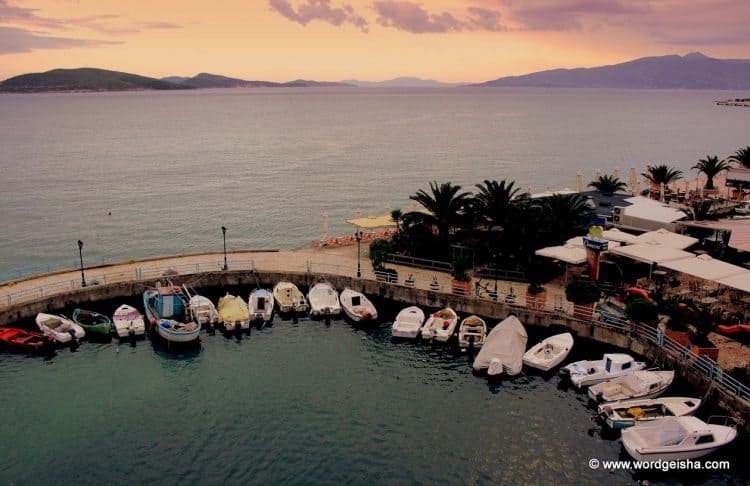 Porto Eda in Saranda on the Albanian Riviera.