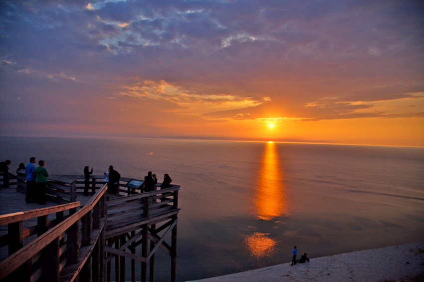 Sunset at Sleeping Bear in Traverse City.