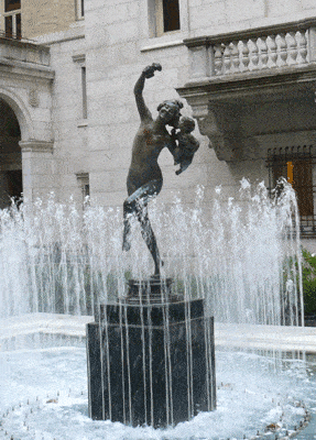 "Bacchante and Infant Faun" by Frederick William MacMonnies