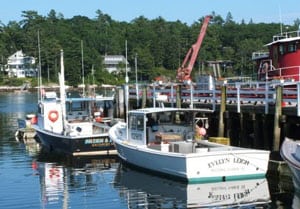Lobsterboats in Cozy Harbor