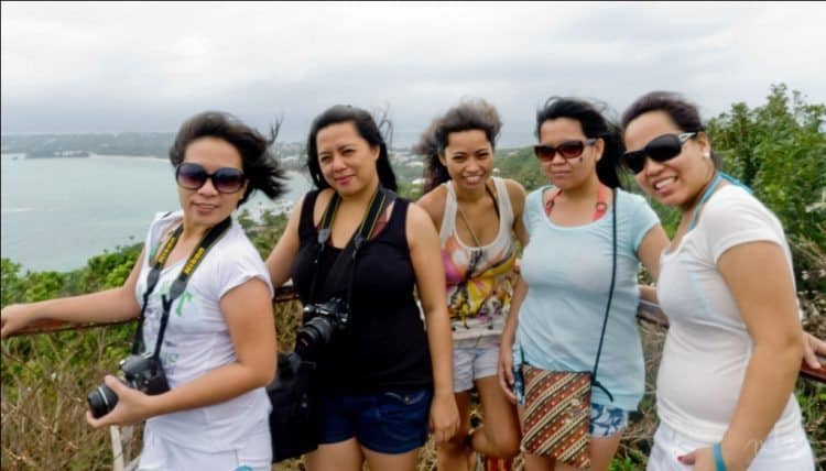 Philippines: Girl's Weekend on Boracay 11 The girls on a mountain.