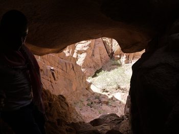 inside the cave