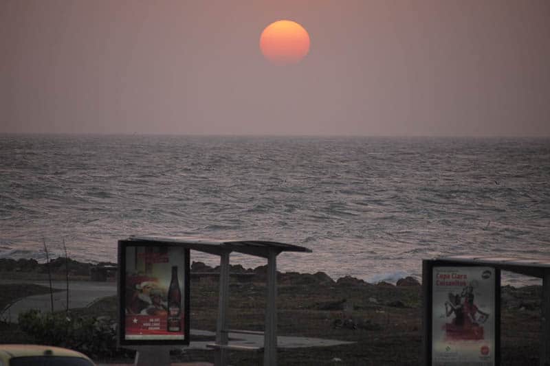 sunset cartagena