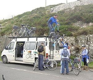 Bike touring is even better with your own bike abroad. Stephen Hartshorne photo.