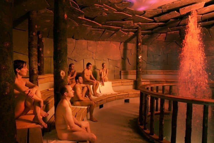 Spas in Germany: in an upscale nude spa, Thermen & Badewelt in Sinsheim