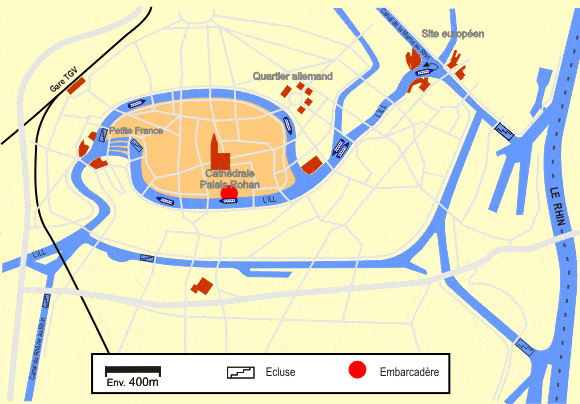 The canals of Strasbourg.