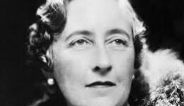 Crime novelist Agatha Christie.