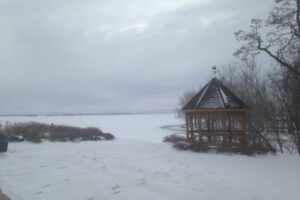 A snow covered view of Lake Champlain. Photos by Erica Garnett