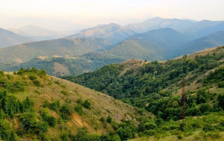 Entering Nagorno Karabakh via the Lachin corridor.