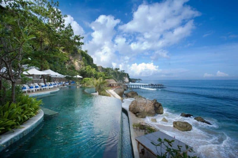 The beautiful coastline of Bali, Indonesia.