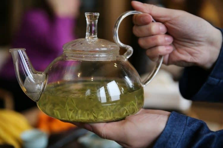 Brewing Biluochun Tea in Suzhou, China