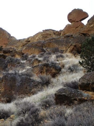 Monkey Face Rock at Smith Rock State Park.