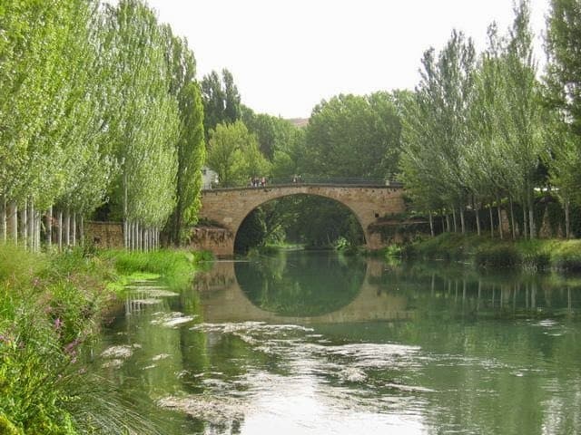 The bridge over Tagus river in Trillo.