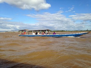 The thrill of boating on the Mekong river. Duane Nichols photo.