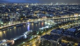 Paris, from the top of the Eiffel Tower.