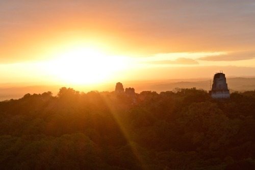 Sunrise over Tikal