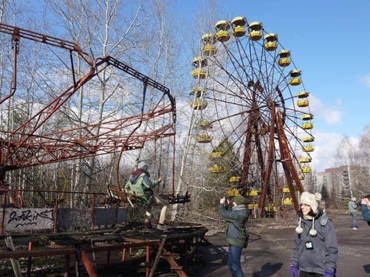 Ukraine: A Visit to Chernobyl 1 Amusement park in Chernobyl, Ukraine. Nicola Davies photos.