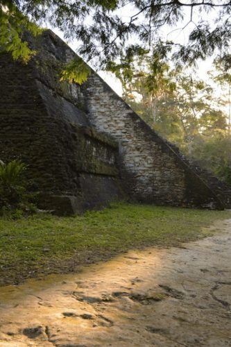 Guatemala: Fun Facts about Tikal 4 side view of temple 5c