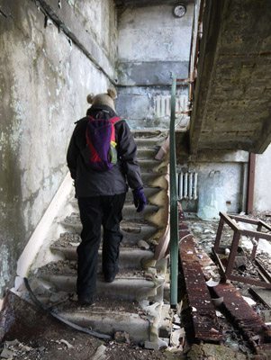 Ukraine: A Visit to Chernobyl 8 Upstairs in Chernobyl former hospital.