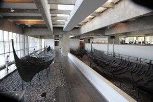 Inside the Viking Museum at Roskilde, Denmark. photo by Paul Shoul