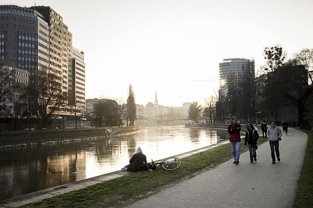 The Wien River in Vienna, Austria. Andy Castillo photos.