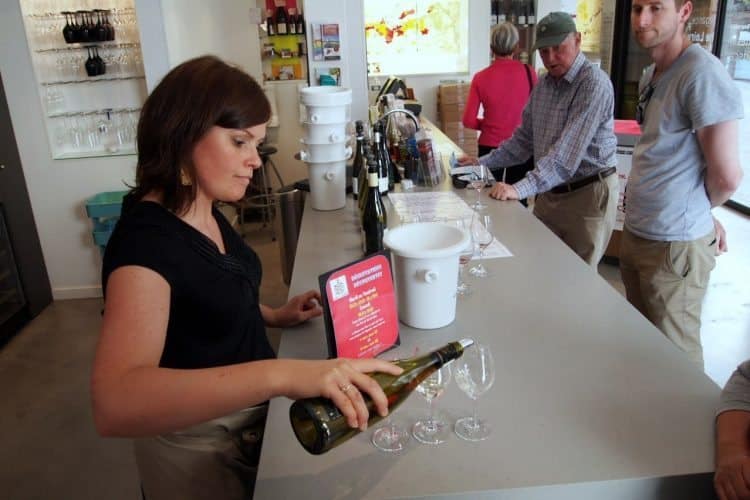 Wine tasting at Maison du Vins in Tours.