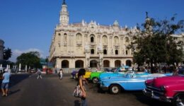 A Typical Site in Havana. Goats on the Road photos.
