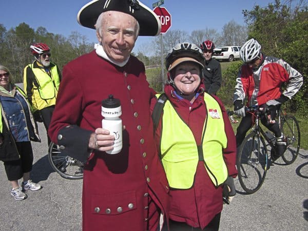 Cyclists at Fort King George