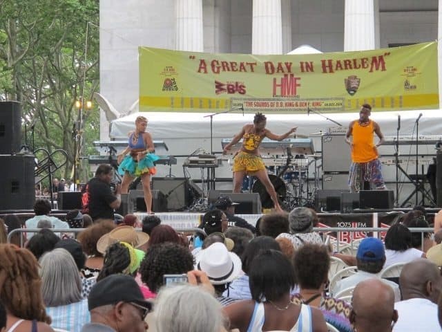 A Great Day in Harlem, Grant's Tomb, Riverside Park, the opening event for the annual Harlem Week celebration of African-American culture.