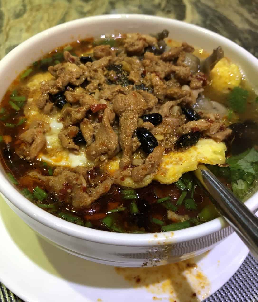 breakfast noodles in Changsha China