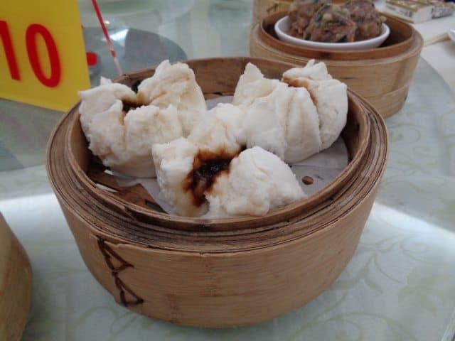 Sweet pork dumplings.