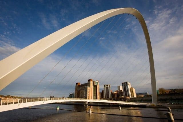 North by Newcastle: England's Northern Coast 5 Gateshead Millenium Bridge in Newcastle.