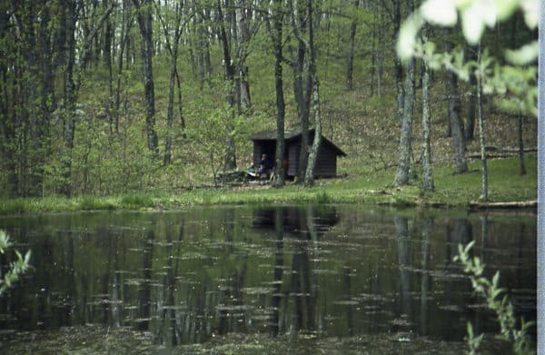 An Appalachian Trail Shelter in Virginia.