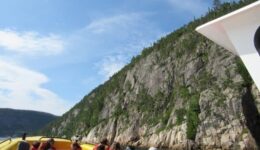 The tremendous mountains in Charlevoix on the Riviere du Gouffre. Jeff Rutherford Photos.
