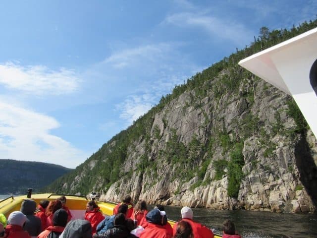 The tremendous mountains in Charlevoix on the Riviere du Gouffre. Jeff Rutherford Photos.