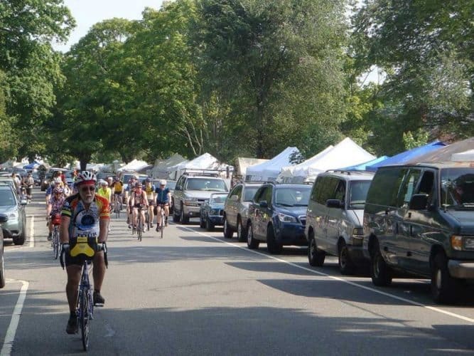 Bikers head out on the annual ride down the Western New England Greenway