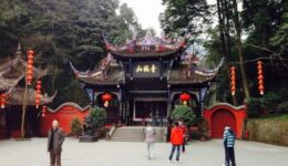 The city of Chengdu is home to many temples and beautiful structures.