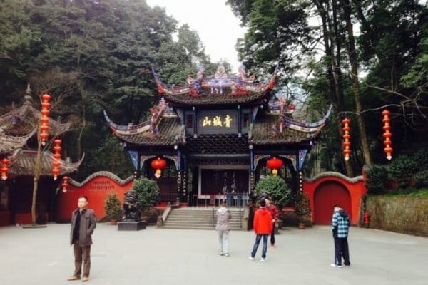 The city of Chengdu is home to many temples and beautiful structures.