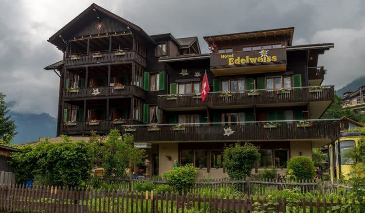 Hotel Edelweiss, in the Swiss Alps 2 Hotel Edelweiss in the Swiss Alps.
