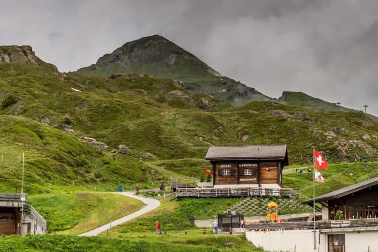 Hotel Edelweiss, in the Swiss Alps 8 Kleine Scheidegg summit.