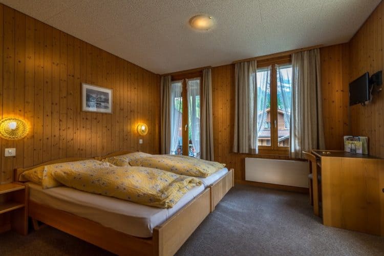 Hotel Edelweiss, in the Swiss Alps 4 Standard Double Room at Hotel Edelweiss.