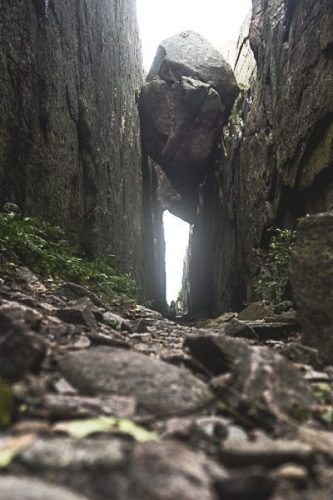 The trail up to an overlook in Fjallbacka, Sweden. 