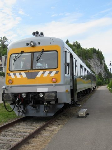 A train in Charlevoix.