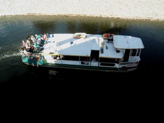 Wroclaw, City of 100 Bridges 6 Excusion boat on river Odra, Wroclaw Poland.