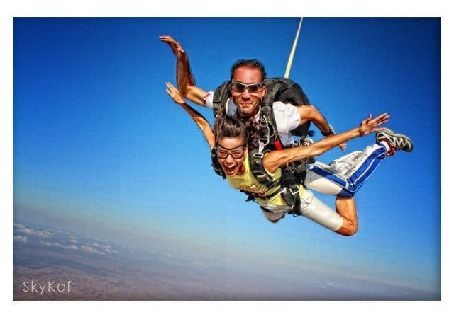 Skydiving over the Negev Desert. Skykef Photos.