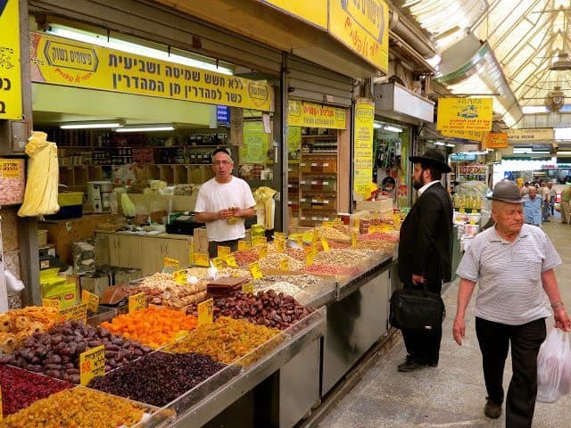 The Jerusalem market place. 