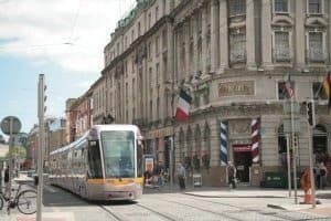 The train commonly used to get around Dublin